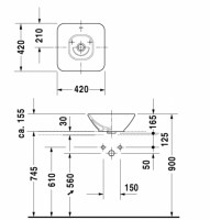 DURAVIT BACINO LAVABO